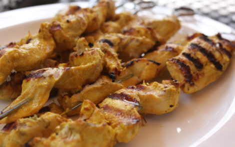 tandoori chicken skewers