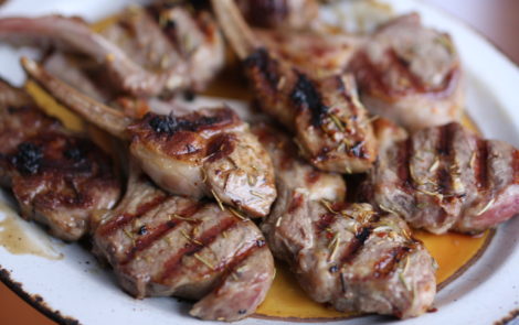 grilled lamb rib chops