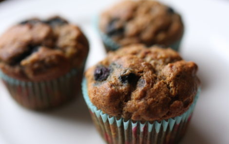 banana blueberry (or chocolate chip) muffins